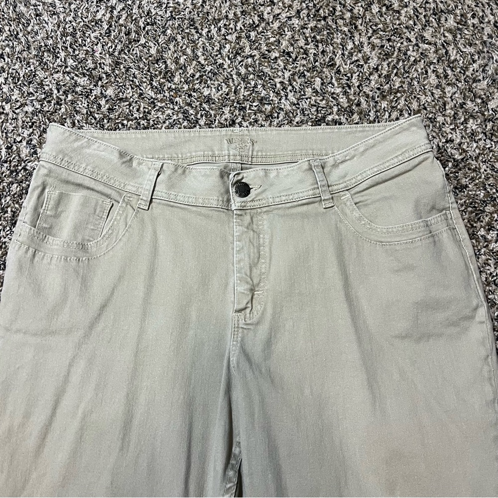 Riders by Lee Khaki Colored jeans; Sz 16W - Picture 2 of 7